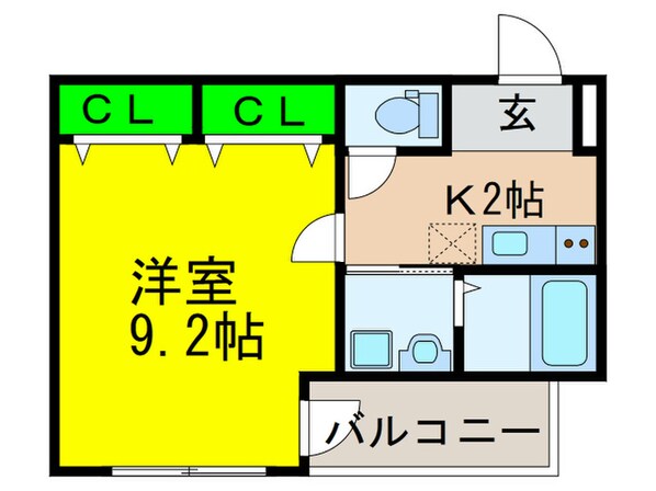 フジパレス諏訪ノ森Ⅰ番館の物件間取画像